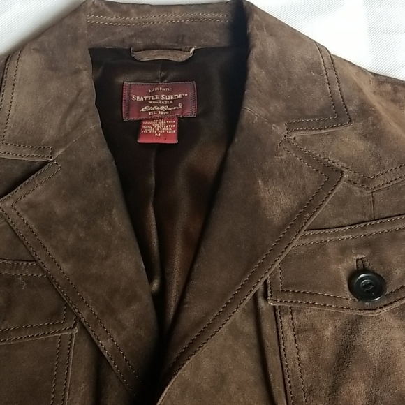 Eddie Bauer Suede Jacket - Picture 2 of 9